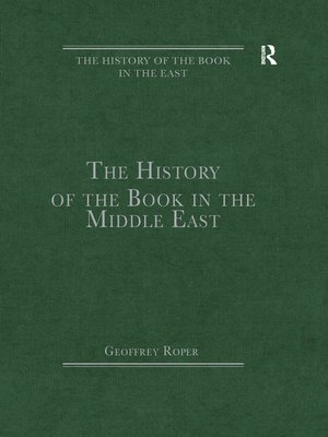 cover image of The History of the Book in the Middle East